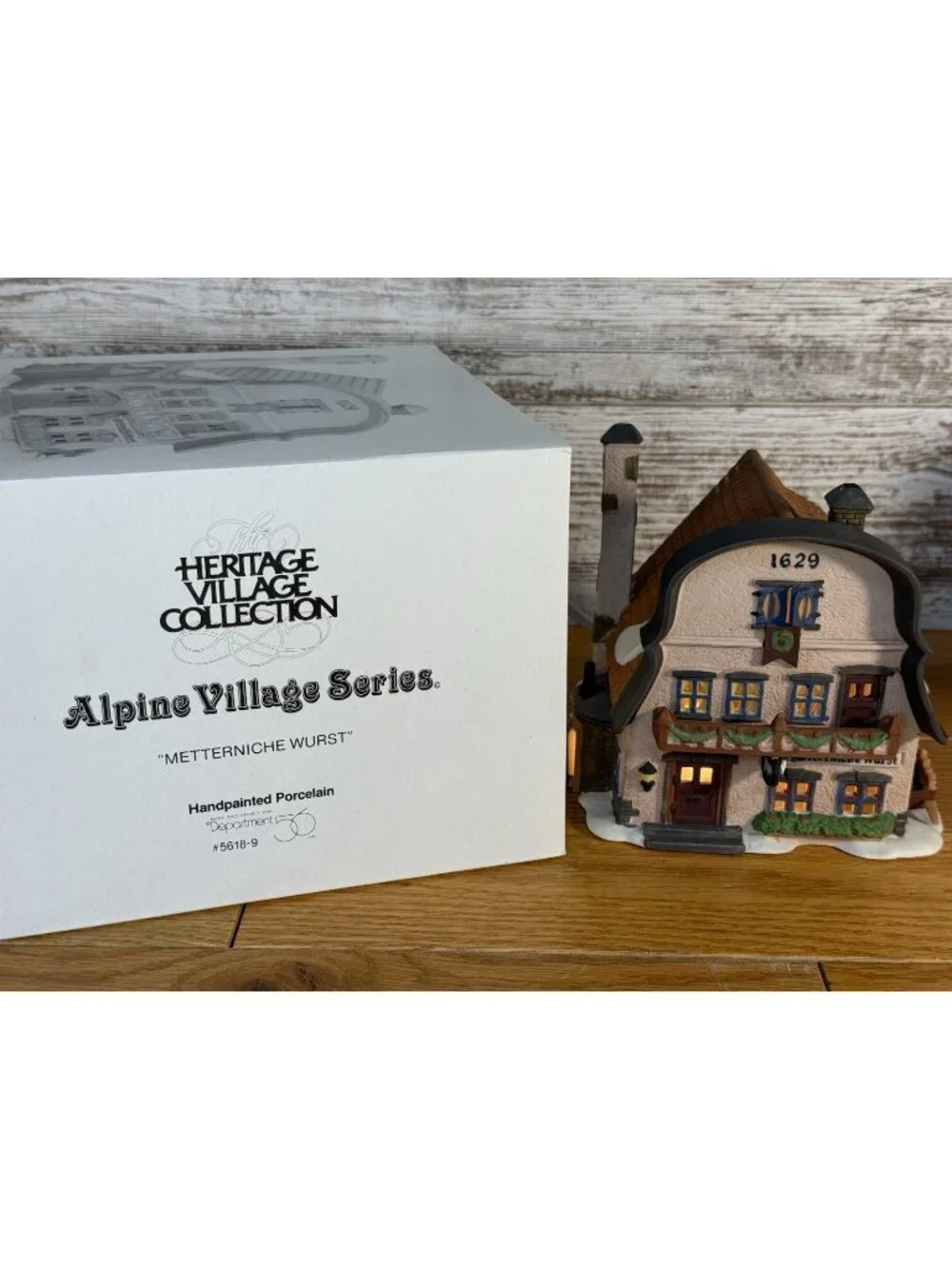 Dept 56 Heritage Alpine Village Series METTERNICHE WURST #5618-9